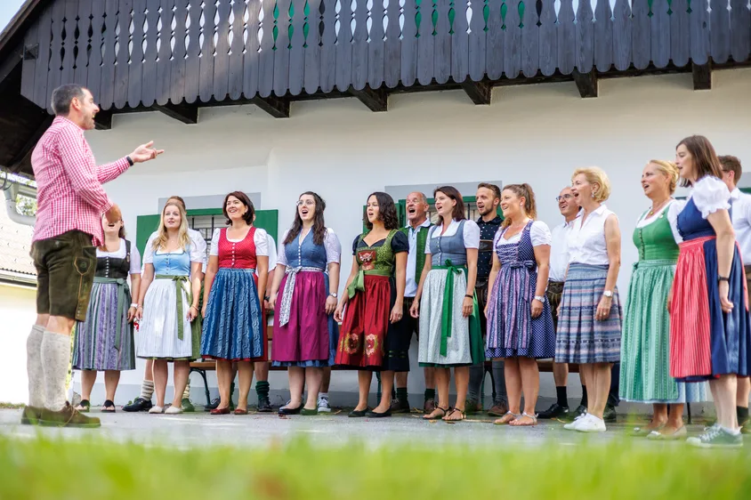 08.09.2023, AUT, Steirarodl, Modriach, IVENTS - AUFSTEIRERN SHOW - DREHARBEITEN - MATAKUSTIX UND DER CHOR DER KÄRNTNERINNEN IN GRAZ, im Bild: ; FOTOCREDIT: ERWIN SCHERIAU